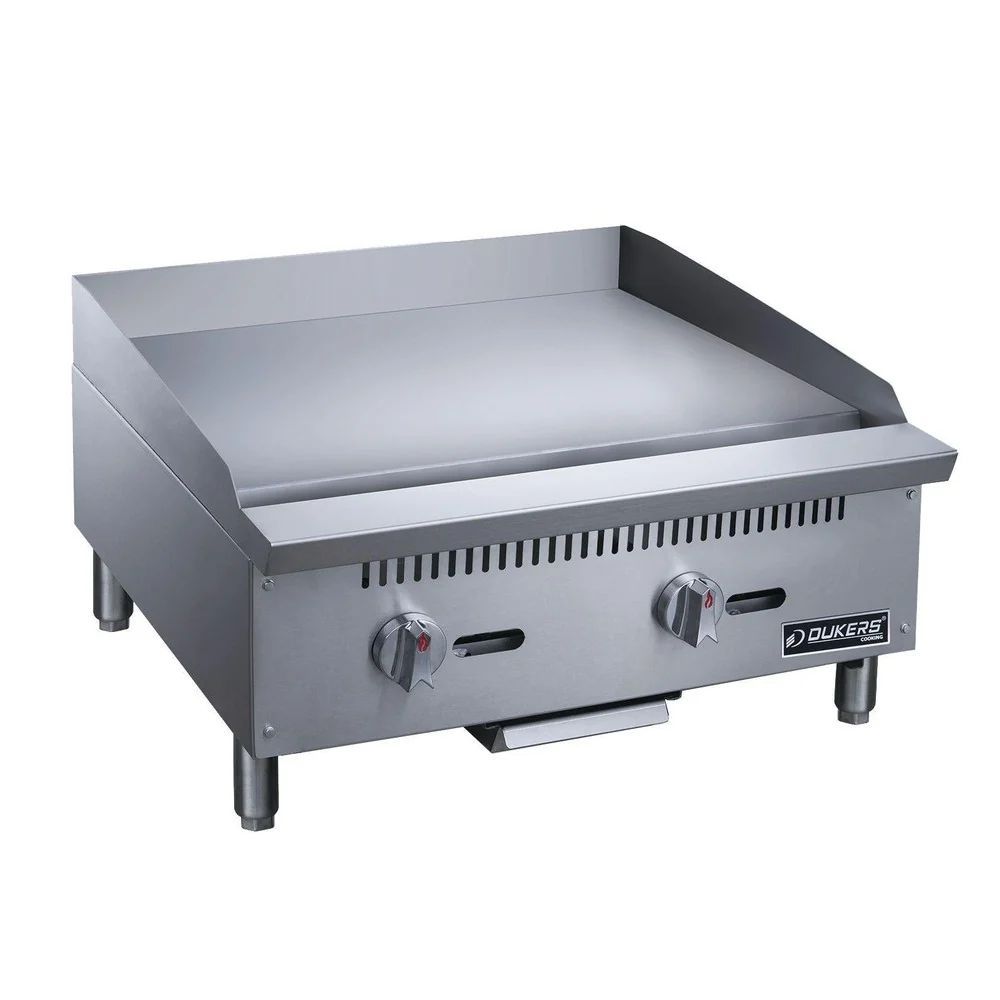 Dukers DCGT24 24 Dukers DCGT24 24" Commercial Thermostatic Gas Griddle