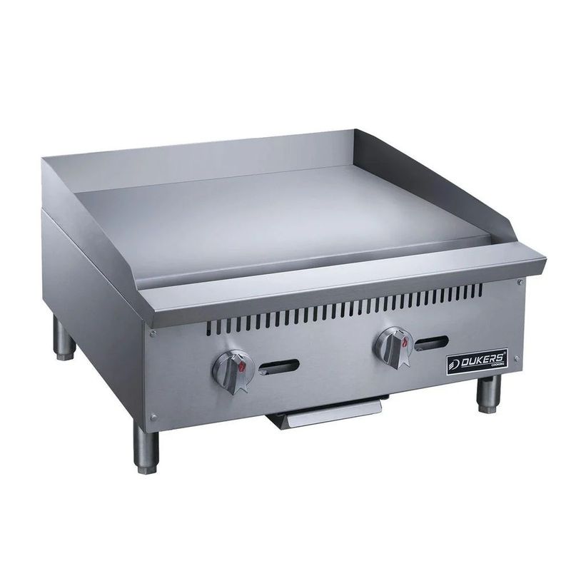 Dukers DCGT24 24" Commercial Thermostatic Gas Griddle