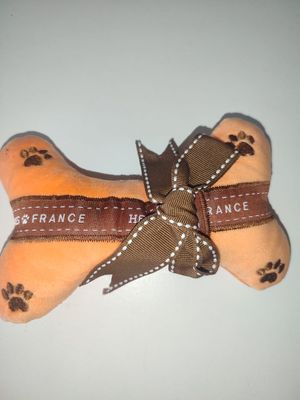 Snuggle bone plushy chew toy