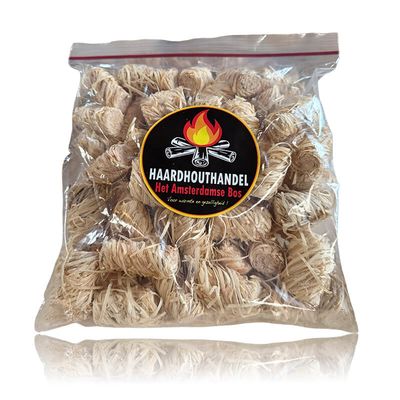 Aanmaak Houtkrullen – Zak van 60 Stuks