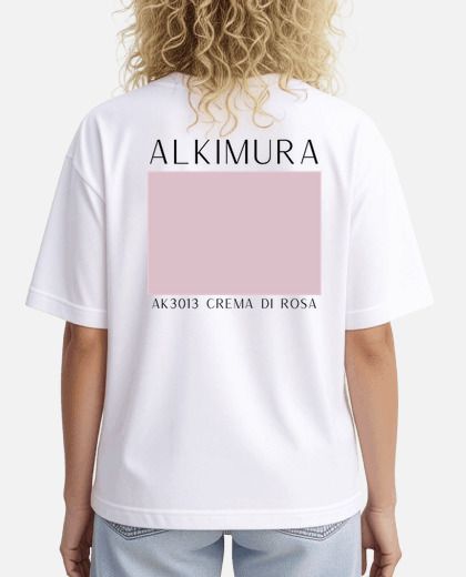T-SHIRT OVERSIZE DONNA ALKIMURA AK3013 CREMA DI ROSA T-SHIRT OVERSIZE DONNA ALKIMURA AK3013 CREMA DI ROSA