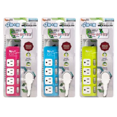 超電王4開4插9尺3P延長線 SNA431-9