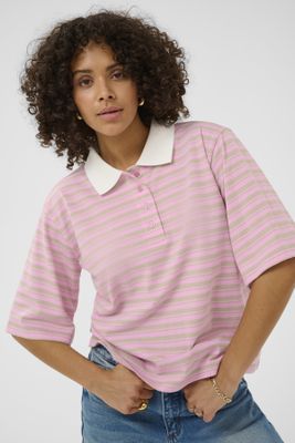 Miala polo t-shirt roze