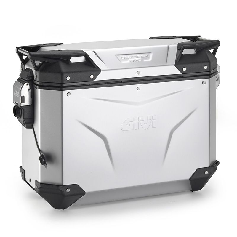GIVI VALIGIA LATERALE DESTRA TREKKER OUTBACK EVO SMART 37 LITRI MONOKEY CAM-SIDE ALLUMINIO ANODIZZATO
