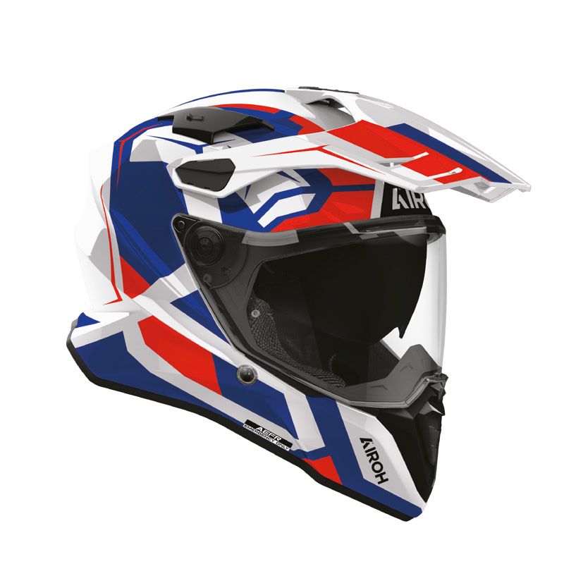 Casco Integrale Enduro AIROH COMMANDER 2 POLAR - (Blue/Red Gloss) Casco Integrale Enduro AIROH COMMANDER 2 POLAR - (Blue/Red Gloss)