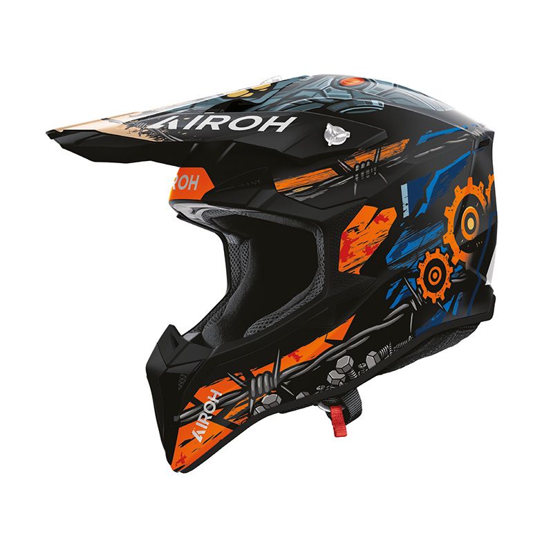 Casco Cross AIROH WRAAAP GEAR - (Matt)
