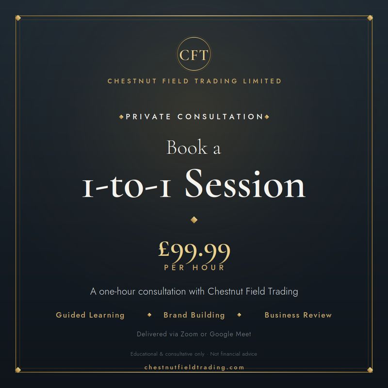Book a 1-to-1 Session — £99.99/hour