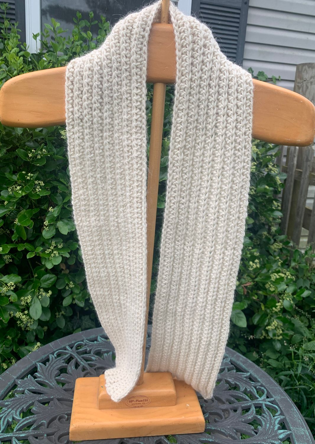 Alpaca Ribbed Scarf Crochet Kit - Simplemente Yarn
