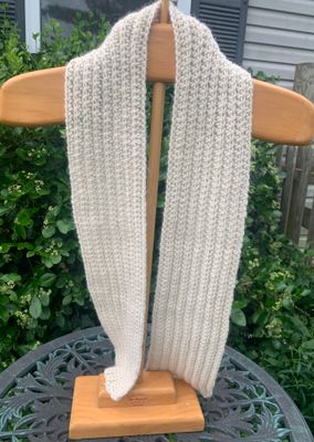 Alpaca Ribbed Scarf Crochet Kit - Simplemente Yarn