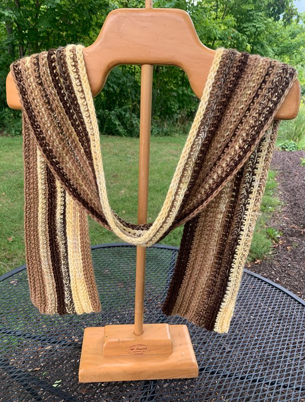 Alpaca Ribbed Scarf Crochet Kit - Espiral Yarn