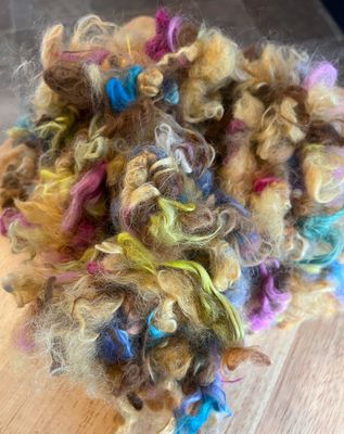 Handspun Art Yarn - "Painted Prairie"