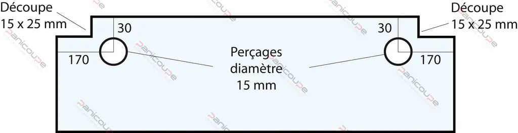 VITRE 684 X 268 X 6 MM – VF18 Adaptable sur four Pavailler