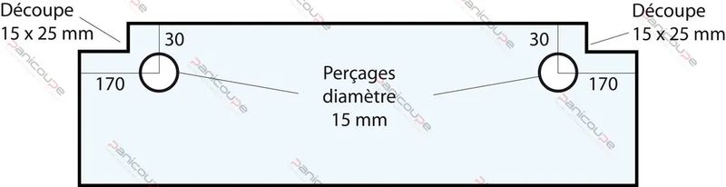 VITRE 684 X 218 X 6 MM – VF17 Adaptable sur four Pavailler