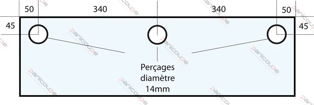 VITRE 780 X 355 X 10 MM - VF39 Adaptable sur four Polin