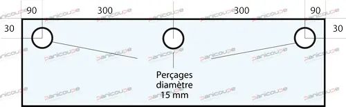 VITRE 780 X 343 X 8 MM - VF66 Adaptable sur four Polin