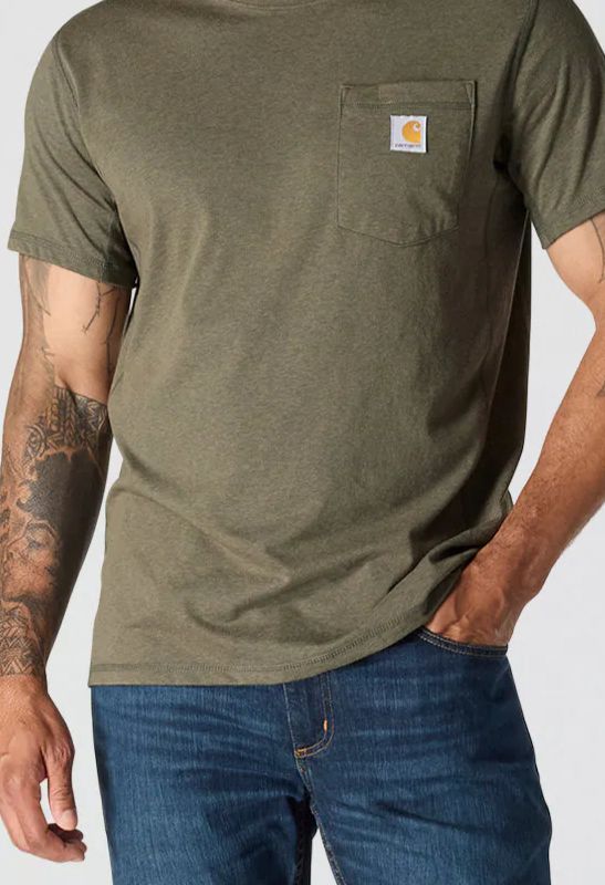 Carhartt Force Relaxed Fit SS Pocket Tee Green