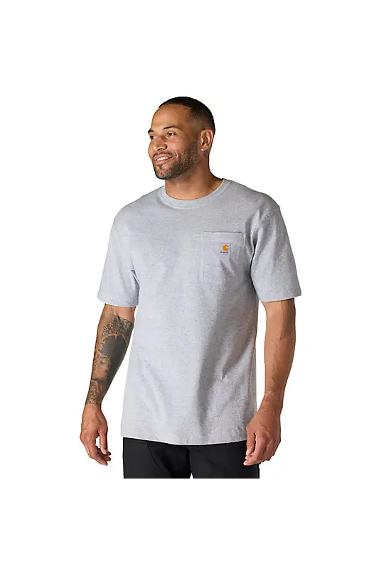 Carhartt Loose Fit SS Pocket Tshirt Heather Grey