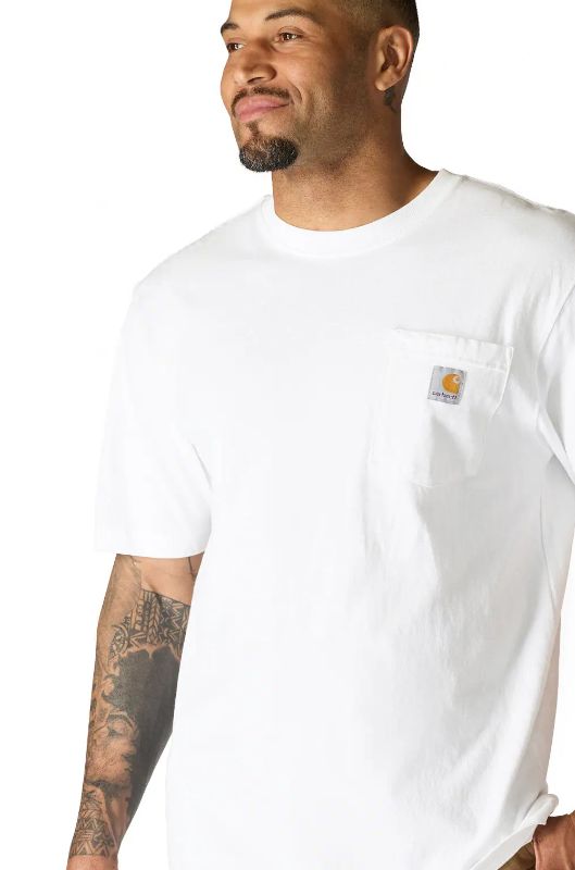 LOOSE FIT HEAVYWEIGHT SS POCKET T-SHIRT WHITE