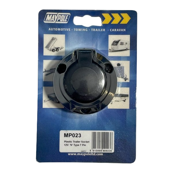 MP023 12N Type 7 Pin Plastic Trailer Socket