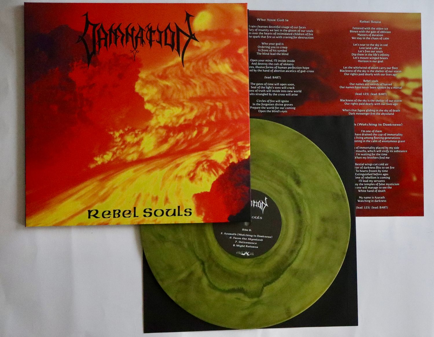 DAMNATION – Rebel Souls LP (BLACK/YELLOW MARBLE)