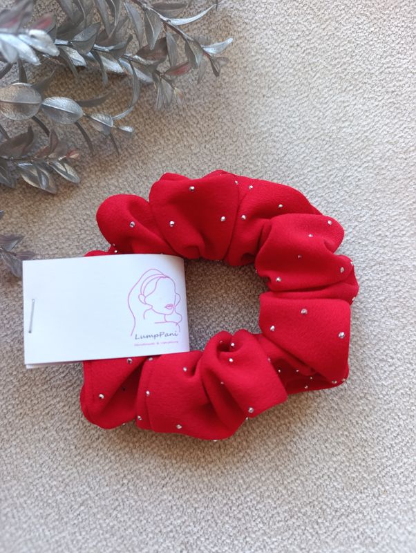 Gumka do włosów średnia czerwona blink