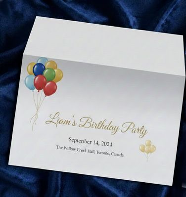 Birthday card Envelope  ( 5.25 "  x 7.25" )