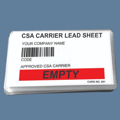 CSA cards (EMPTY )