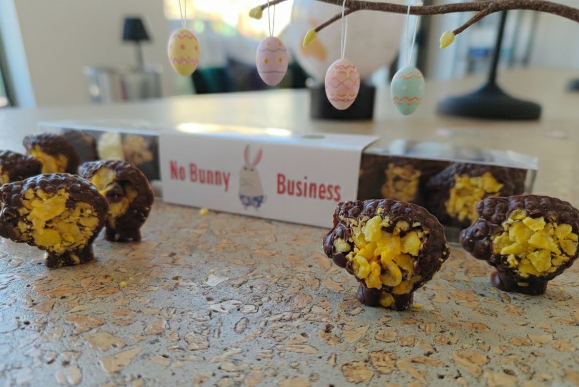 Crunchy MILK Chocolate Sheep + Corn Flakes
