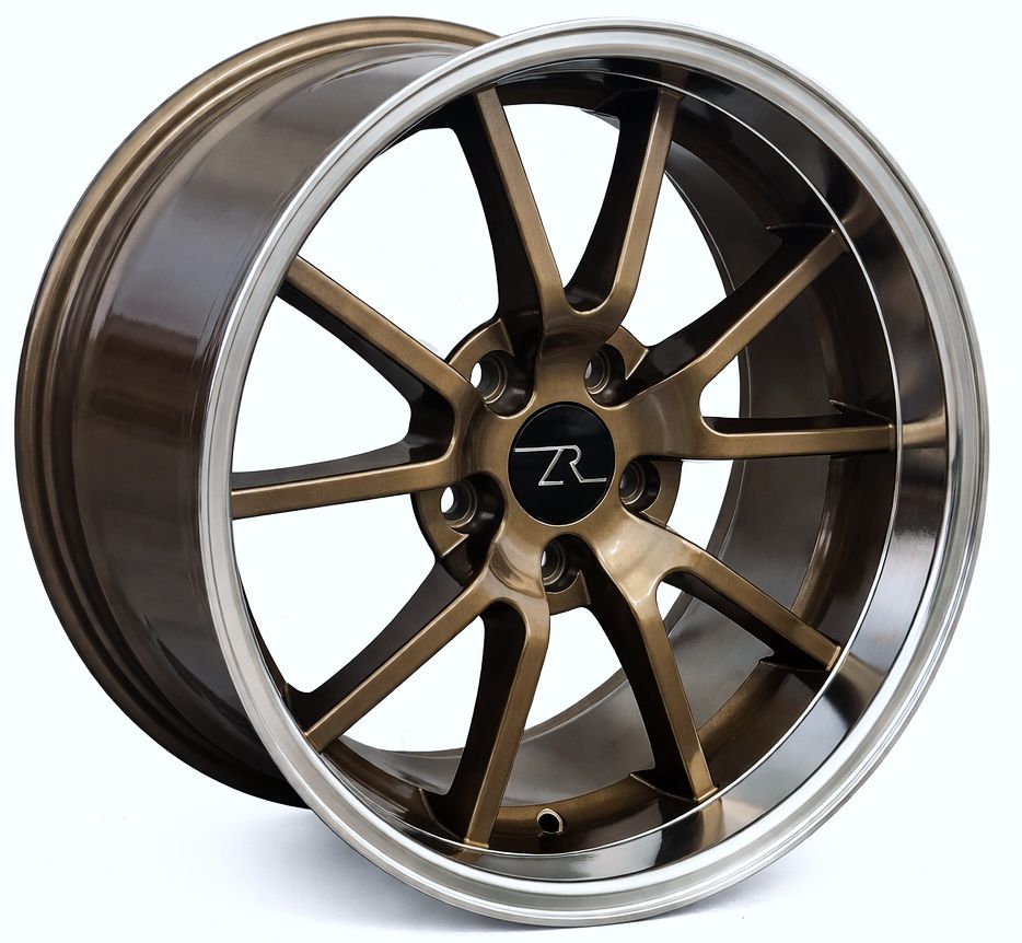 17x9 &amp; 17x10.5 Combo Bronze with Mirror Lip FR500 Style Wheel
