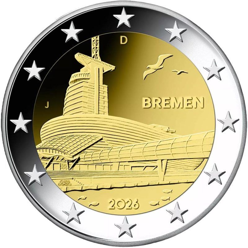UNC 2 euro Alemania 2026 - Bremen