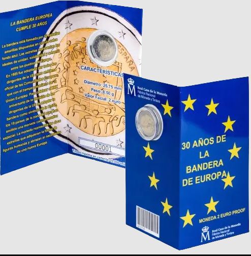 Proof 2 euro España 2015 - Bandera Europea