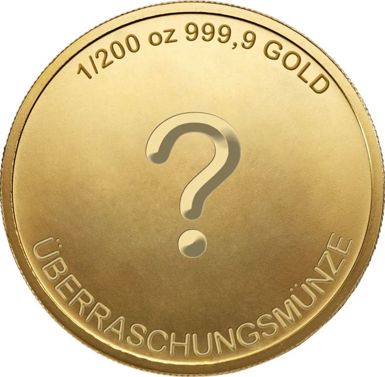 Moneda de oro 1/200 oz