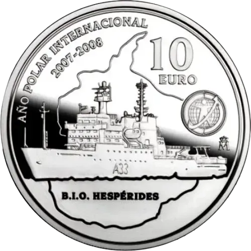 Proof 10 euro España 2007 - Año Polar Internacional Proof 10 euro España 2007 - Año Polar Internacional