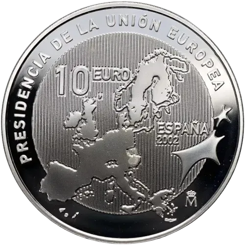 Proof 10 euro España 2002 - Presidencia Española de la Unión Europea