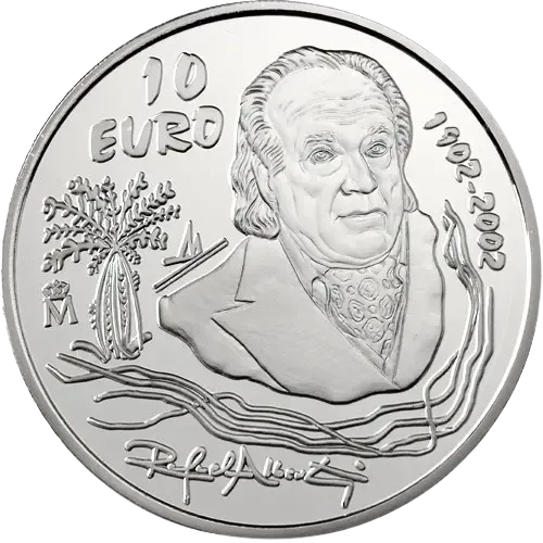 Proof 10 euro España 2002 - Rafael Alberti