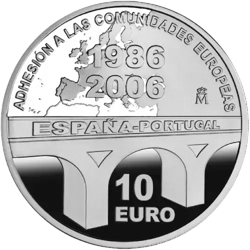 Proof 10 euro España 2006 - Adhesión de Portugal y España a las Comunidades Europeas