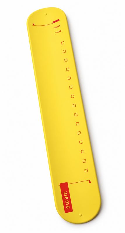 Wiederverwendbares Silikonband mit Checkliste – Gelb Wiederverwendbares Silikonband mit Checkliste – Gelb