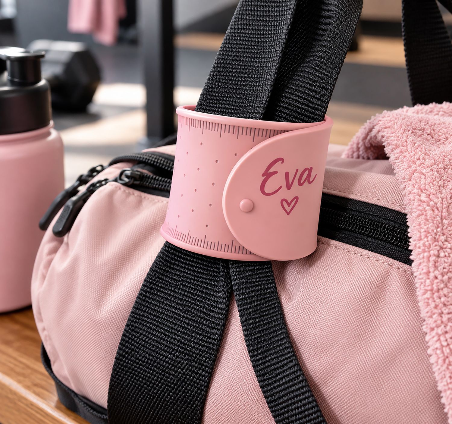 Wiederverwendbares Silikonband mit Punktraster & Messskala – Rosa Wiederverwendbares Silikonband mit Punktraster & Messskala – Rosa