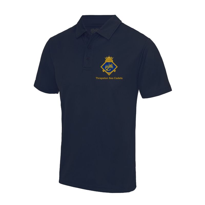 Thrapston Sea Cadets - Adults Navy Cool Tec Polo JC040