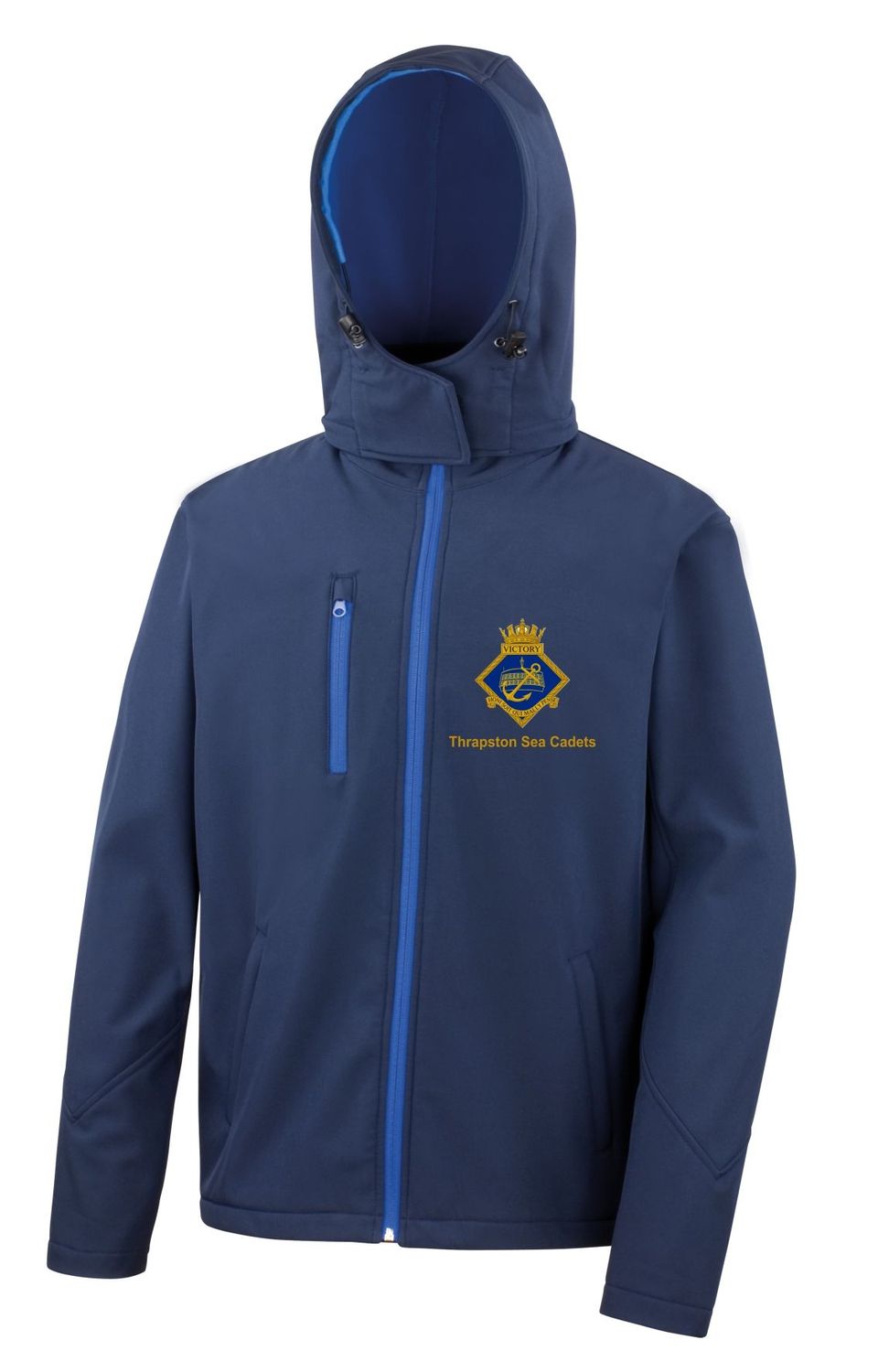 Thrapston Sea Cadets - Adults Navy/Royal Softshell Jacket R230M Thrapston Sea Cadets - Adults Navy/Royal Softshell Jacket R230M