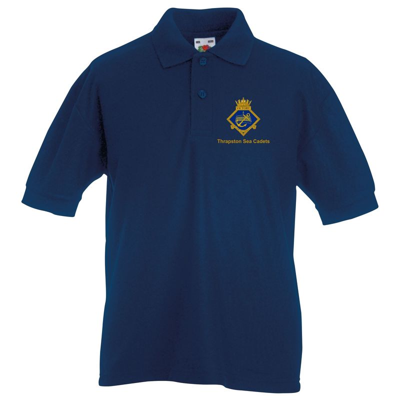 Thrapston Sea Cadets - Kids Cotton Navy Polo SS417