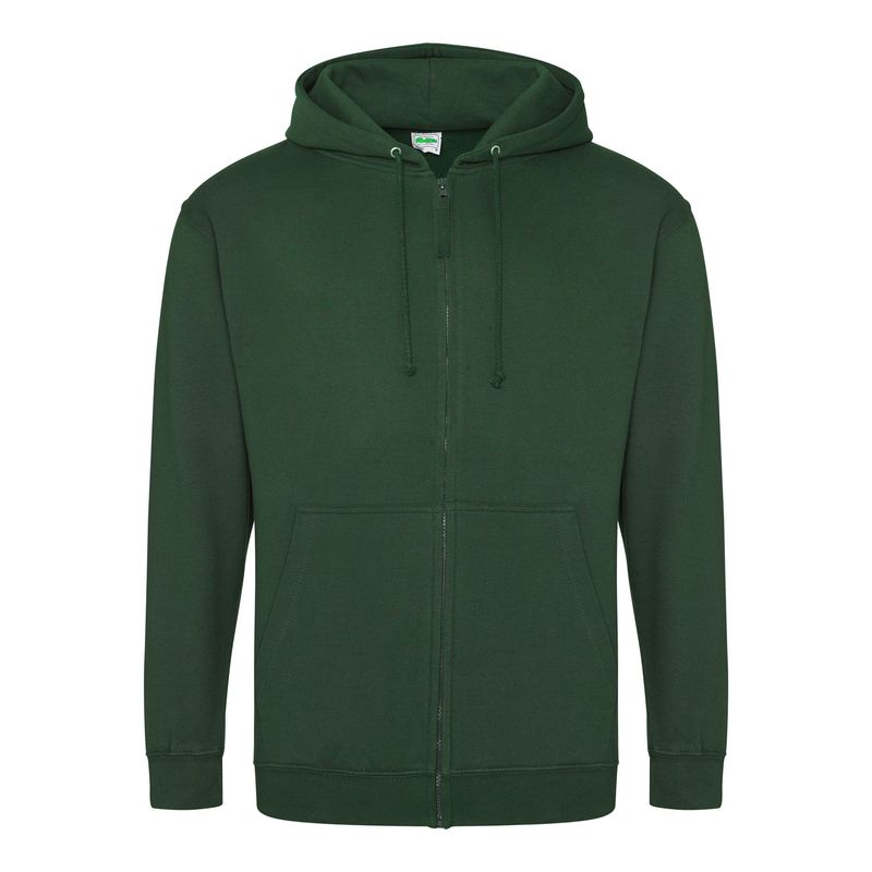 Derwent Valley Scarborough - Adults Bottle Green Zipped Hoodie JH050