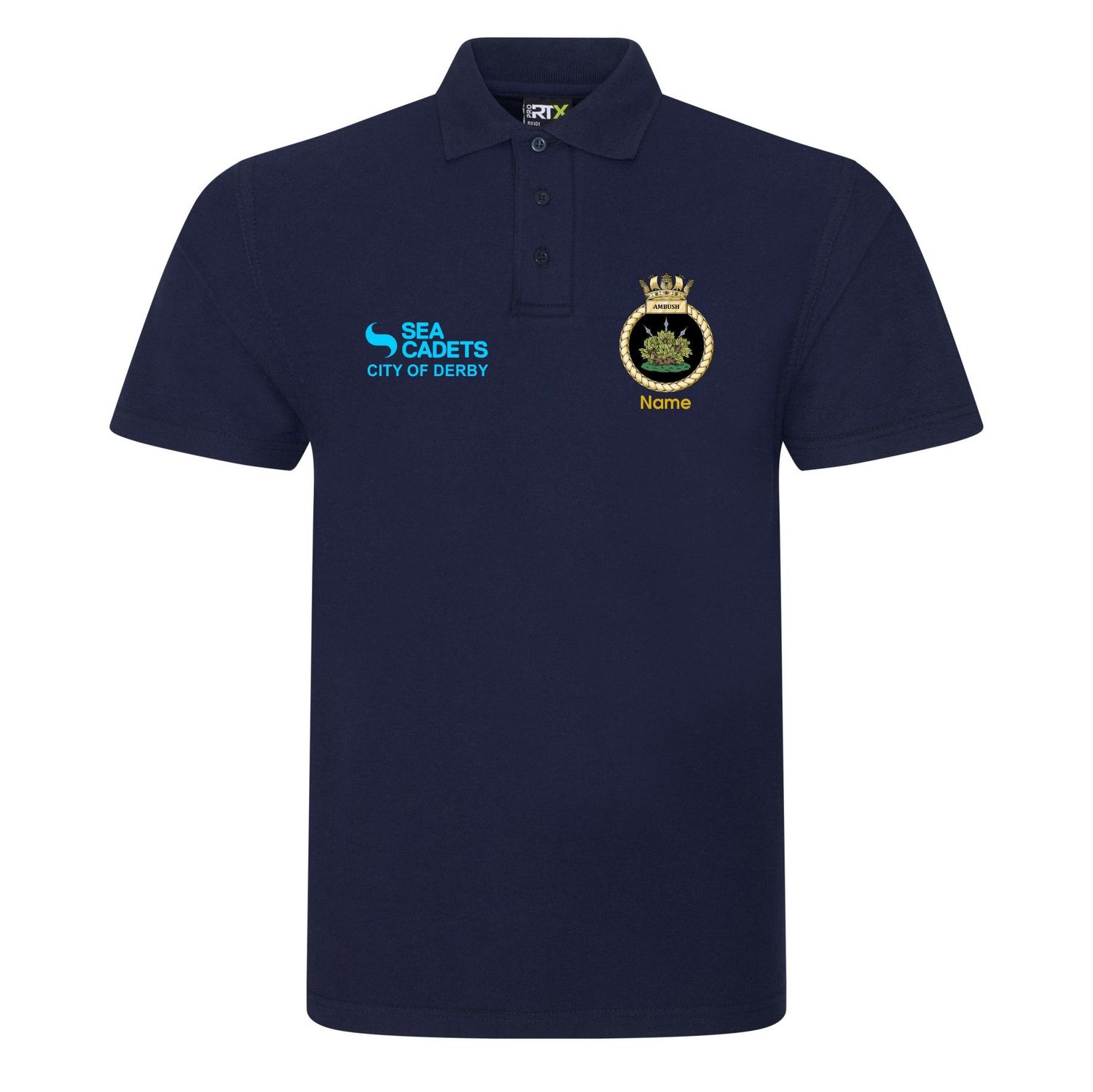 City Of Derby Sea Cadets - Kids Navy Cotton Polo SS417