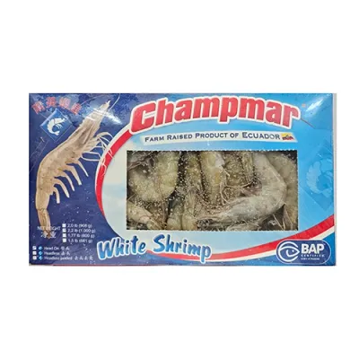 Champmar White Shrimp (60/70 count, 1 kg, frozen)