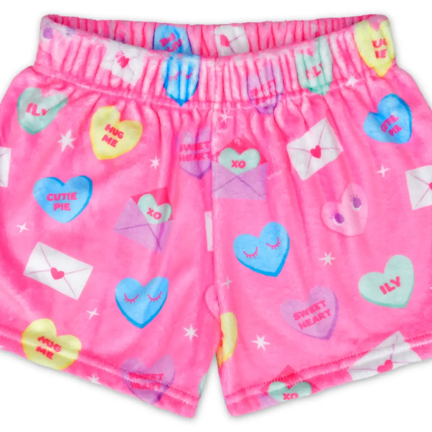 LOVE NOTES PLUSH SHORTS (MEDIUM -10-12)