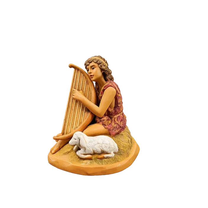 Azarel, Shepherd with Harp - Fontanini® 5" Nativity Collection