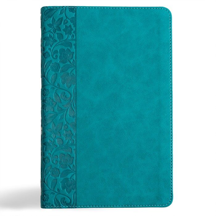 CSB Thinline Bible-Teal Leathertouch