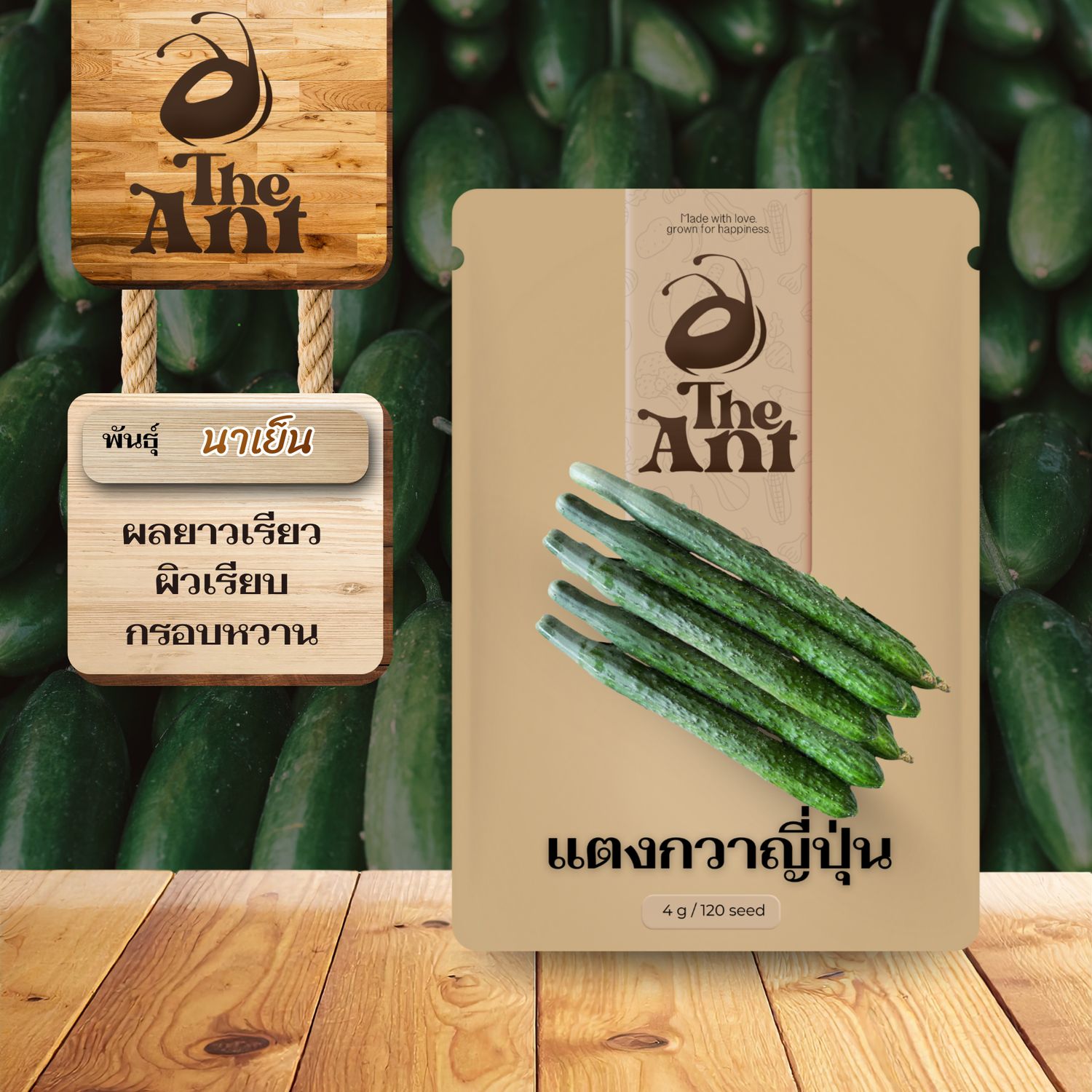 เมล็ดพันธุ์แตงกวาญี่ปุ่น กวาญี่ปุ่นนาเย็น