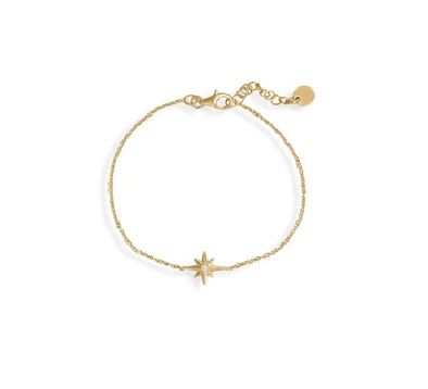 Shooting star - 14 karat gold plated sterling silver bracelet