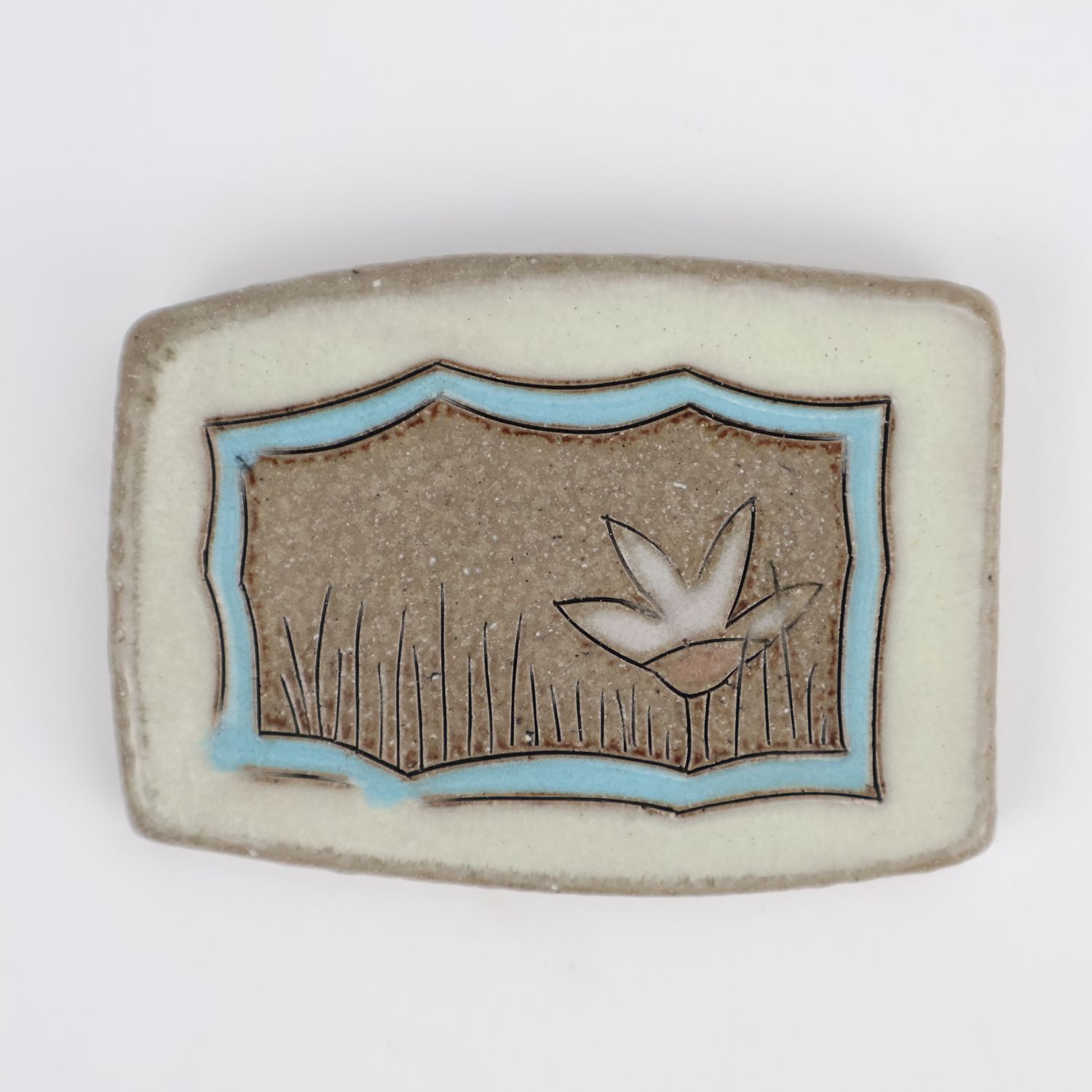 Eliza Weber, Orange Flower Yellow Frame